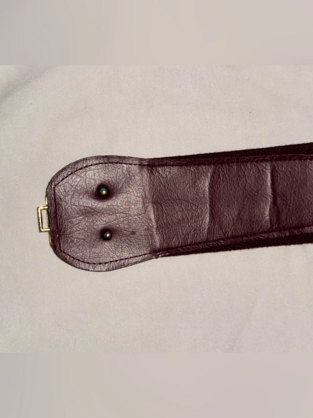 Vintage Axcess by Liz Claiborne Rich Brown 90’s Gold Leaf Statement Belt